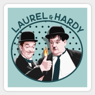 Laurel & Hardy - Give Me a Light (V2) Magnet